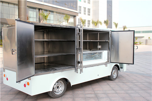 DN-14F多功能送餐車(chē)側面